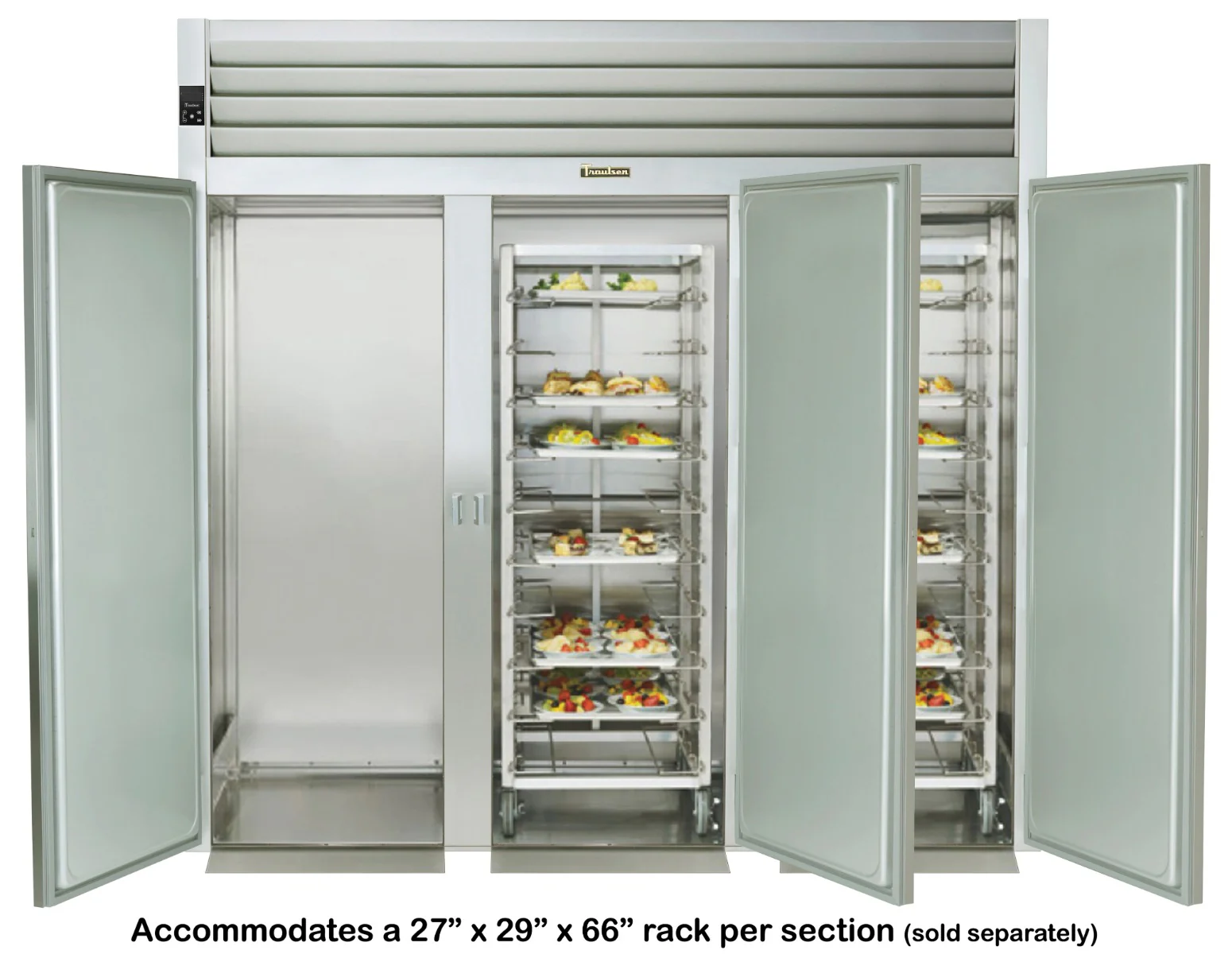 Traulsen AIH332L-FHS Spec-Line 3-Section 3 Solid Door Roll-In Heated Holding Cabinet 101" - Accepts 66"H Racks - 111.49 cu. ft. - 208-230/115v - Image 3