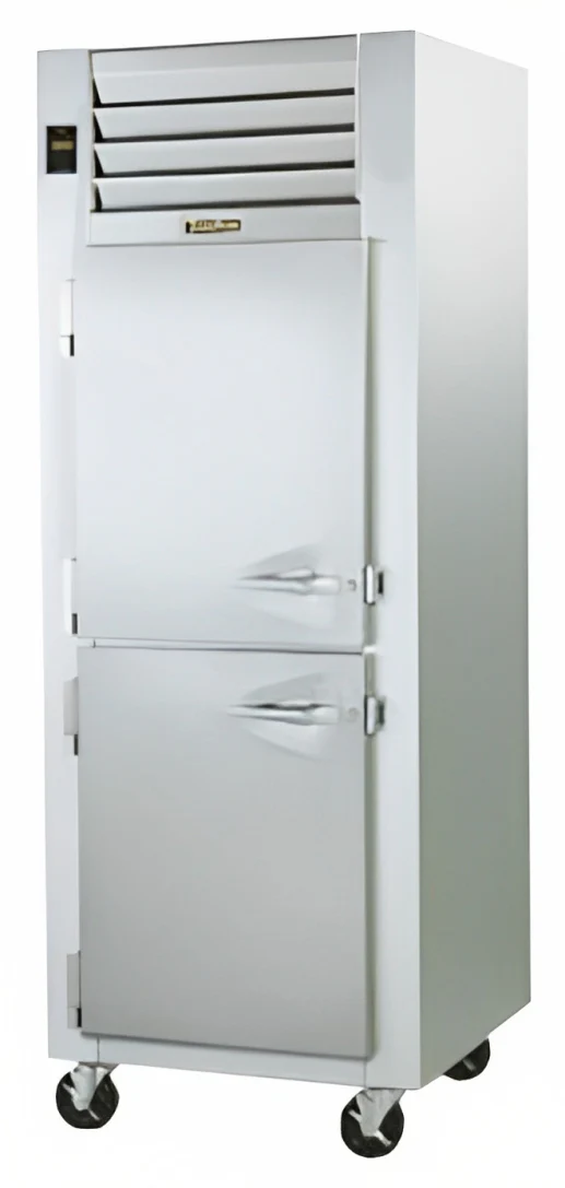 Traulsen G10001 1-Section Left Hinged 2 Solid Half Door Reach-In Refrigerator 30" - 24.2 Cu. Ft. - Image 2
