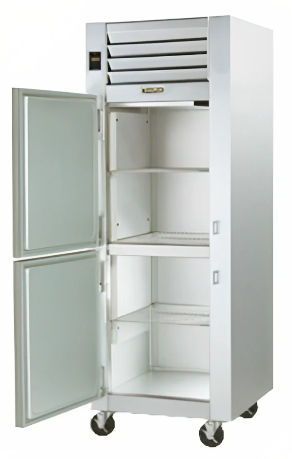 Traulsen G10001 1-Section Left Hinged 2 Solid Half Door Reach-In Refrigerator 30" - 24.2 Cu. Ft. - Image 3