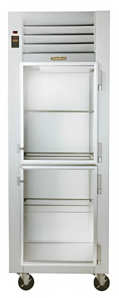Traulsen G11000 1-Section Right Hinged 2 Glass Half Door Reach-In Refrigerator 30" - 24.2 Cu. Ft. - Image 2