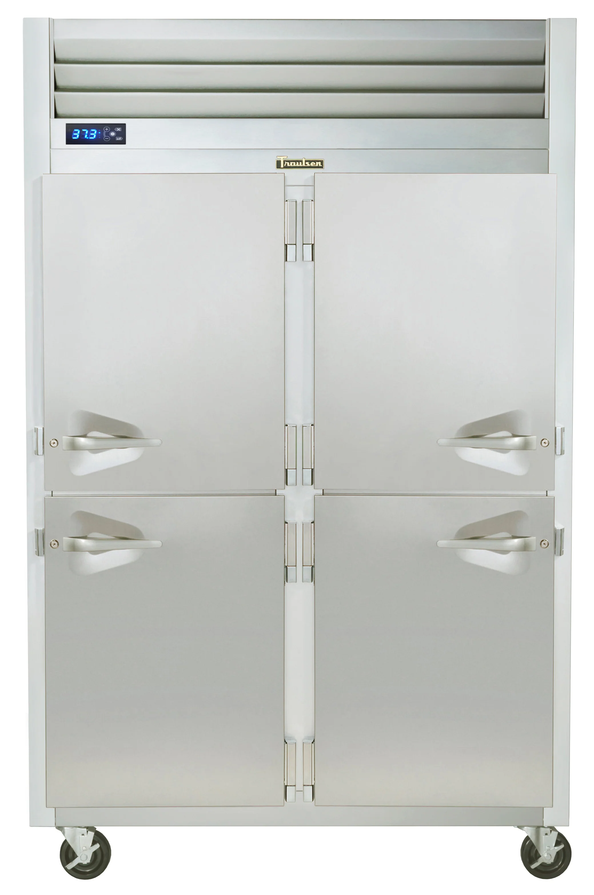 Traulsen G20001 2-Section Right/Left Hinged 4 Solid Half Door Reach-In Refrigerator 52" - 46 Cu. Ft.