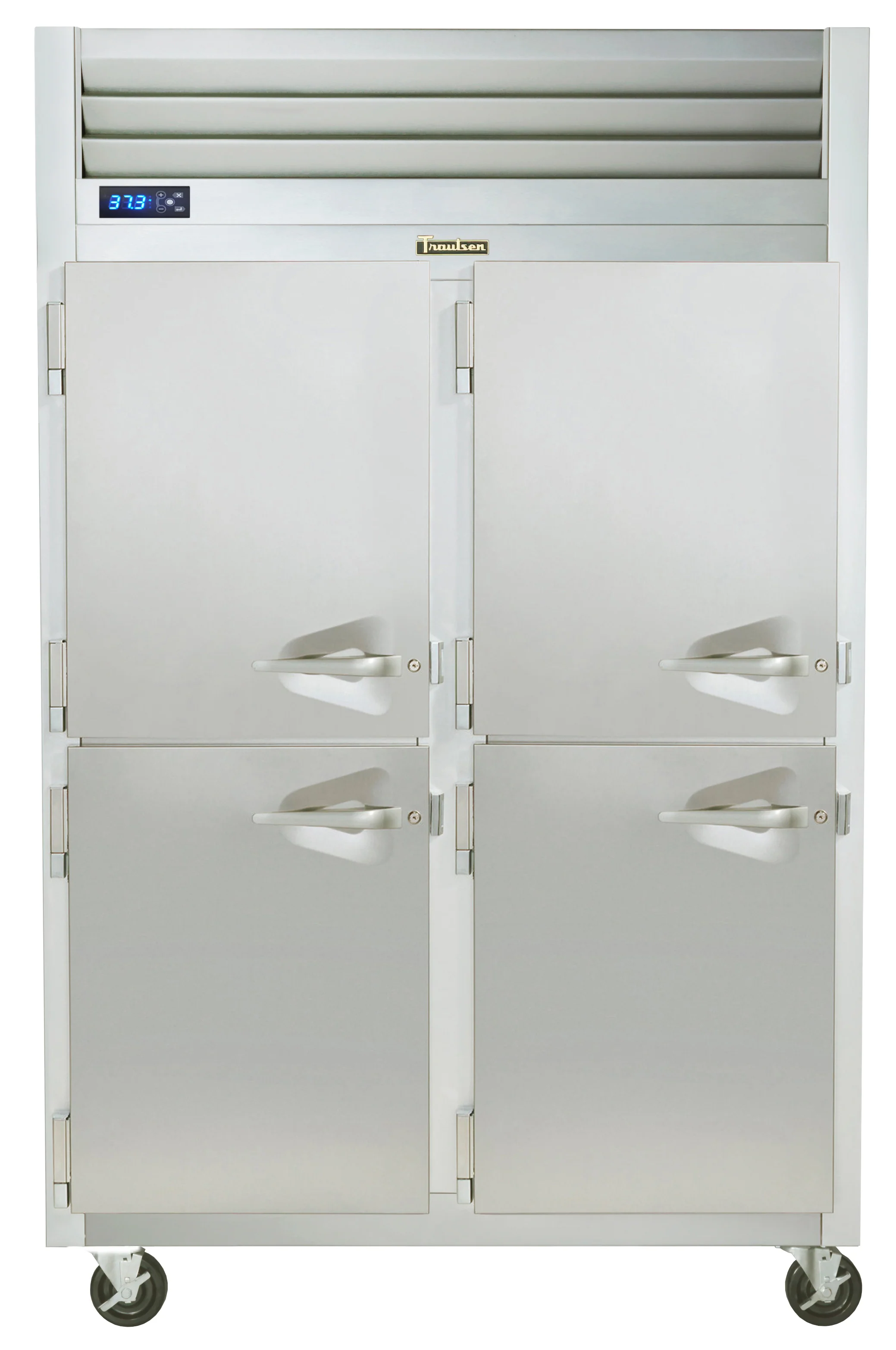 Traulsen G20003 2-Section Left/Left Hinged 4 Solid Half Door Reach-In Refrigerator 52" - 46 Cu. Ft.