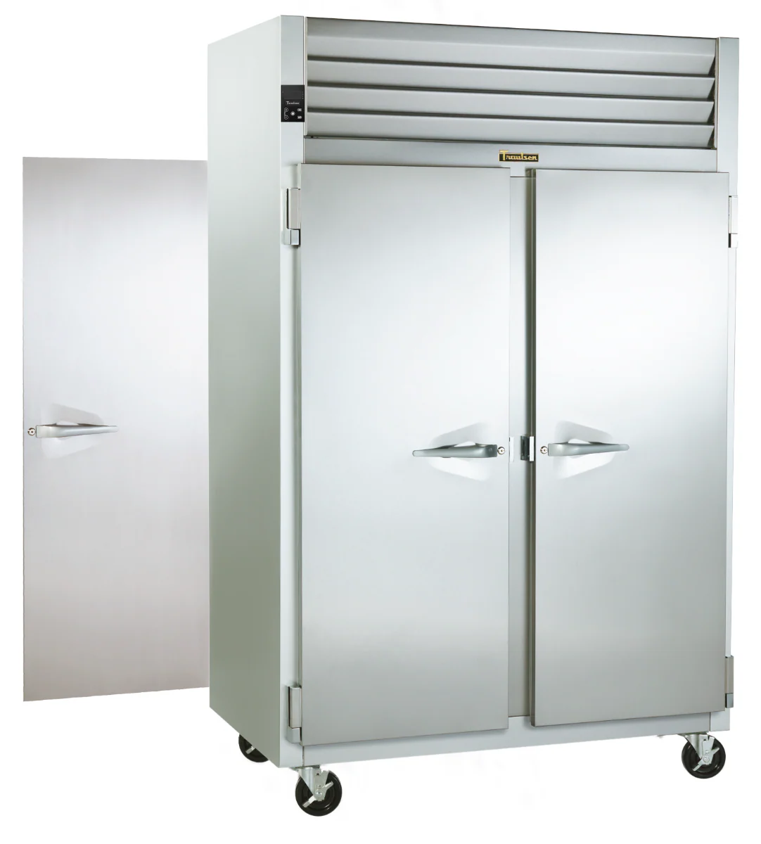 Traulsen G20004P 52 1/10" Two Section Pass Thru Refrigerator, (8) Left/Right Hinge Solid Doors, 115v