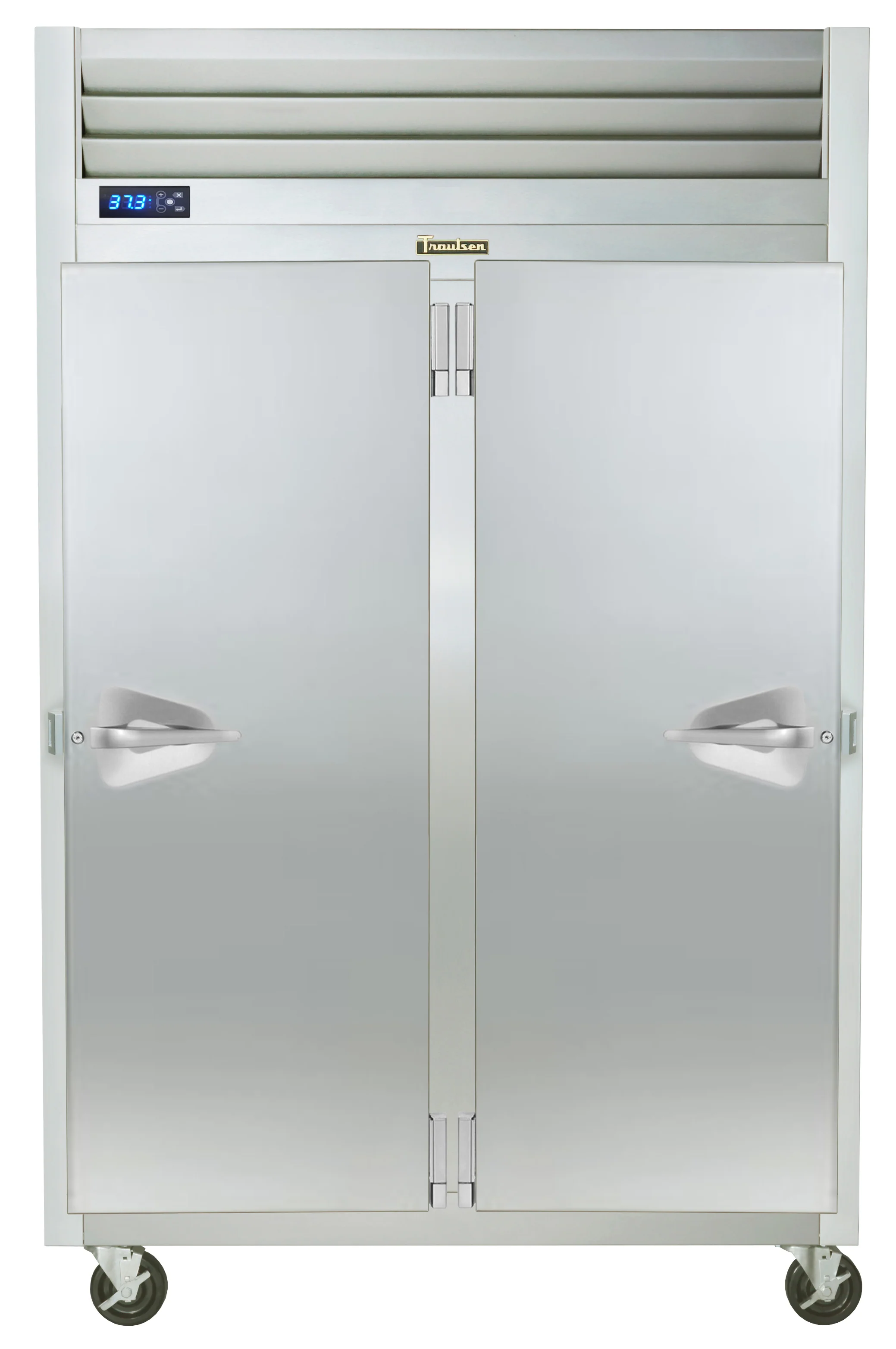 Traulsen G20016P 2-Section Right/Left Hinged 2 Solid Door Pass-Thru Refrigerator 52" - 48.8 Cu. Ft.