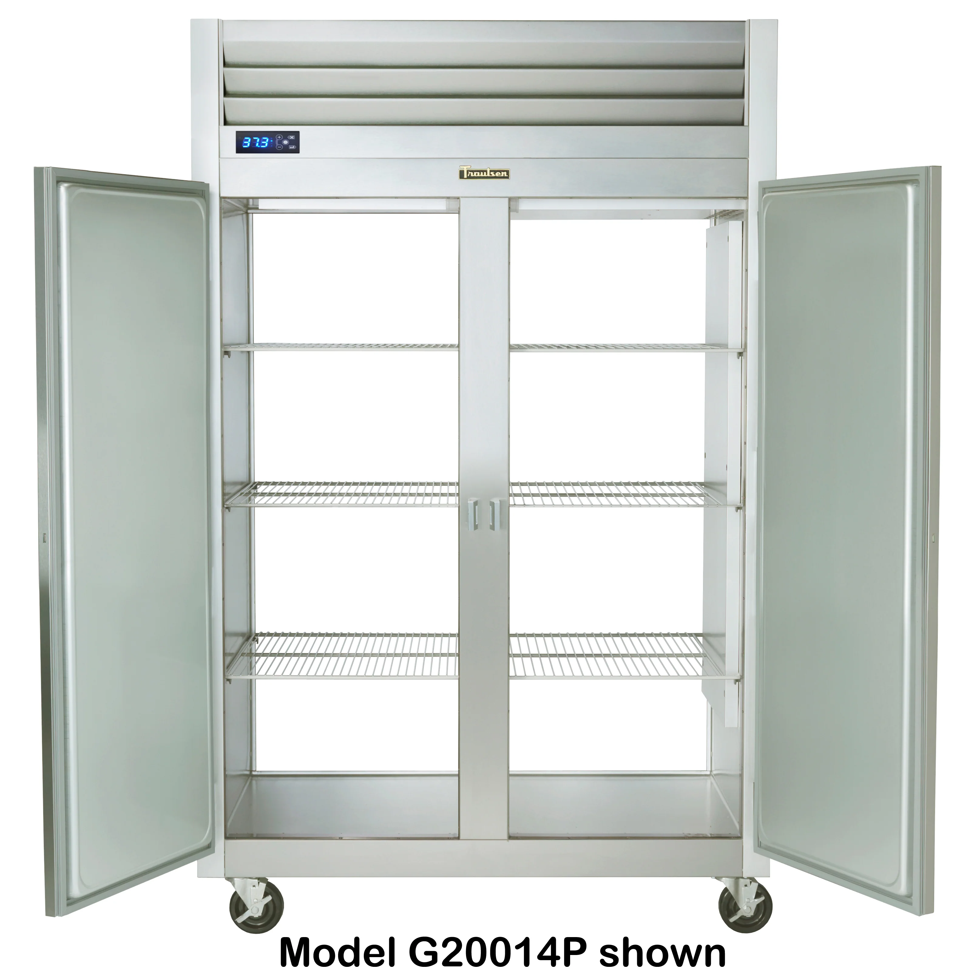 Traulsen G20016P 2-Section Right/Left Hinged 2 Solid Door Pass-Thru Refrigerator 52" - 48.8 Cu. Ft. - Image 2