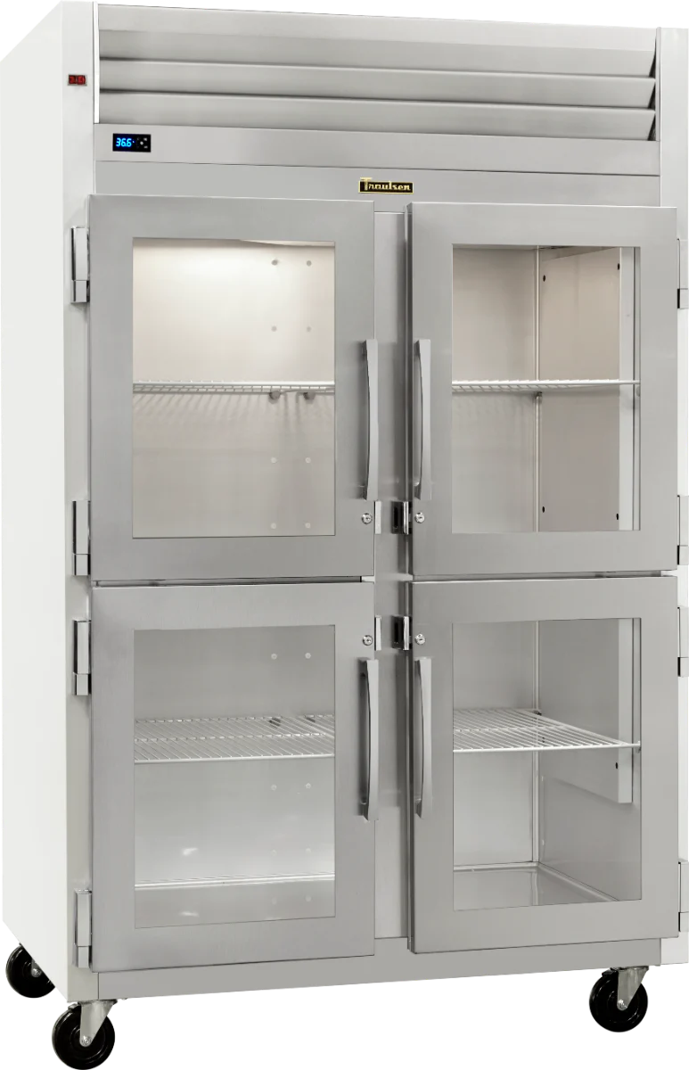 Traulsen G21003 2-Section Left/Left Hinged 4 Glass Half Door Reach-In Refrigerator 52" - 46 Cu. Ft. - Image 3