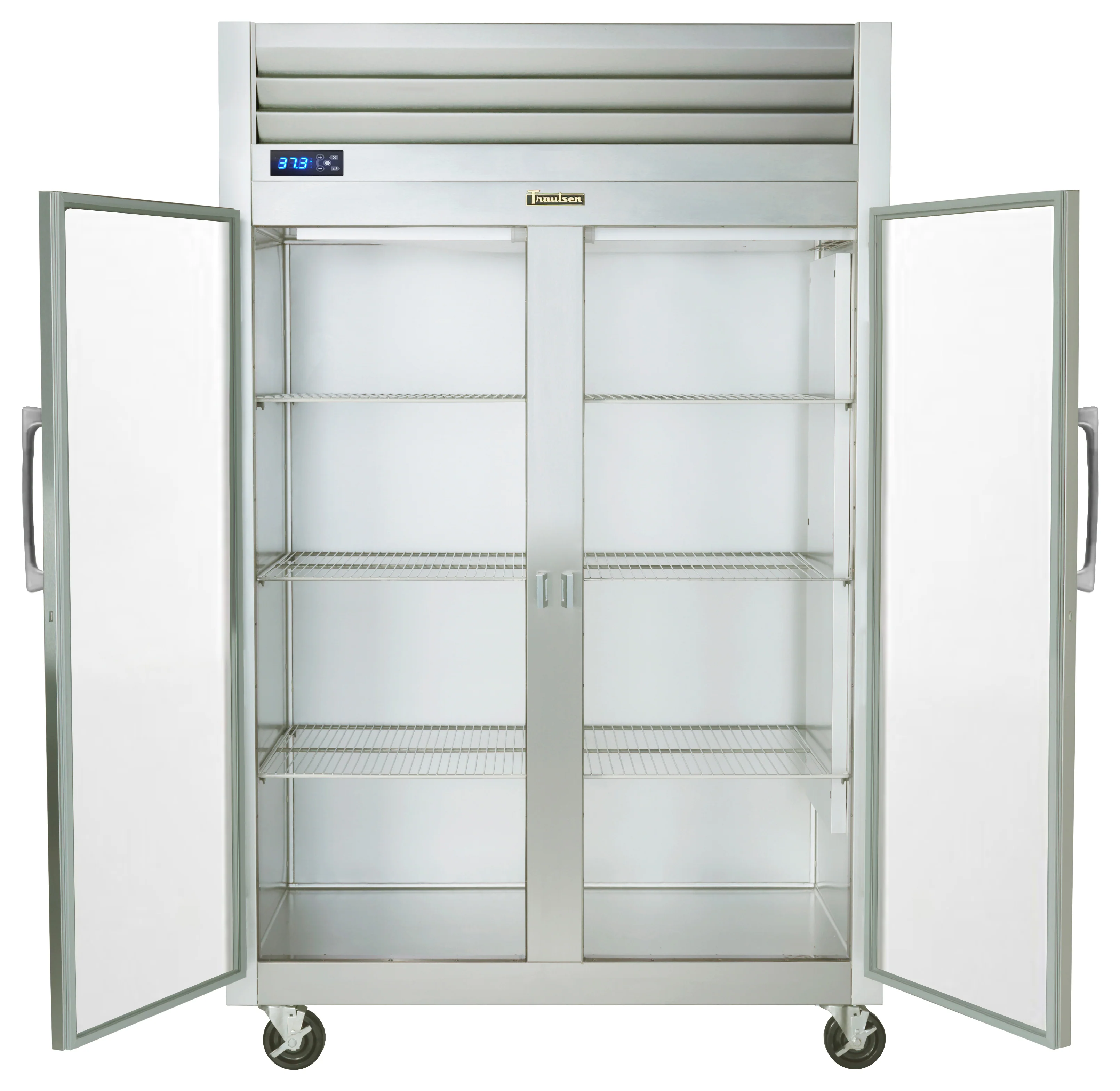 Traulsen G21010 2-Section Left/Right Hinged 2 Glass Door Reach-In Refrigerator 52" - 46 Cu. Ft. - Image 3