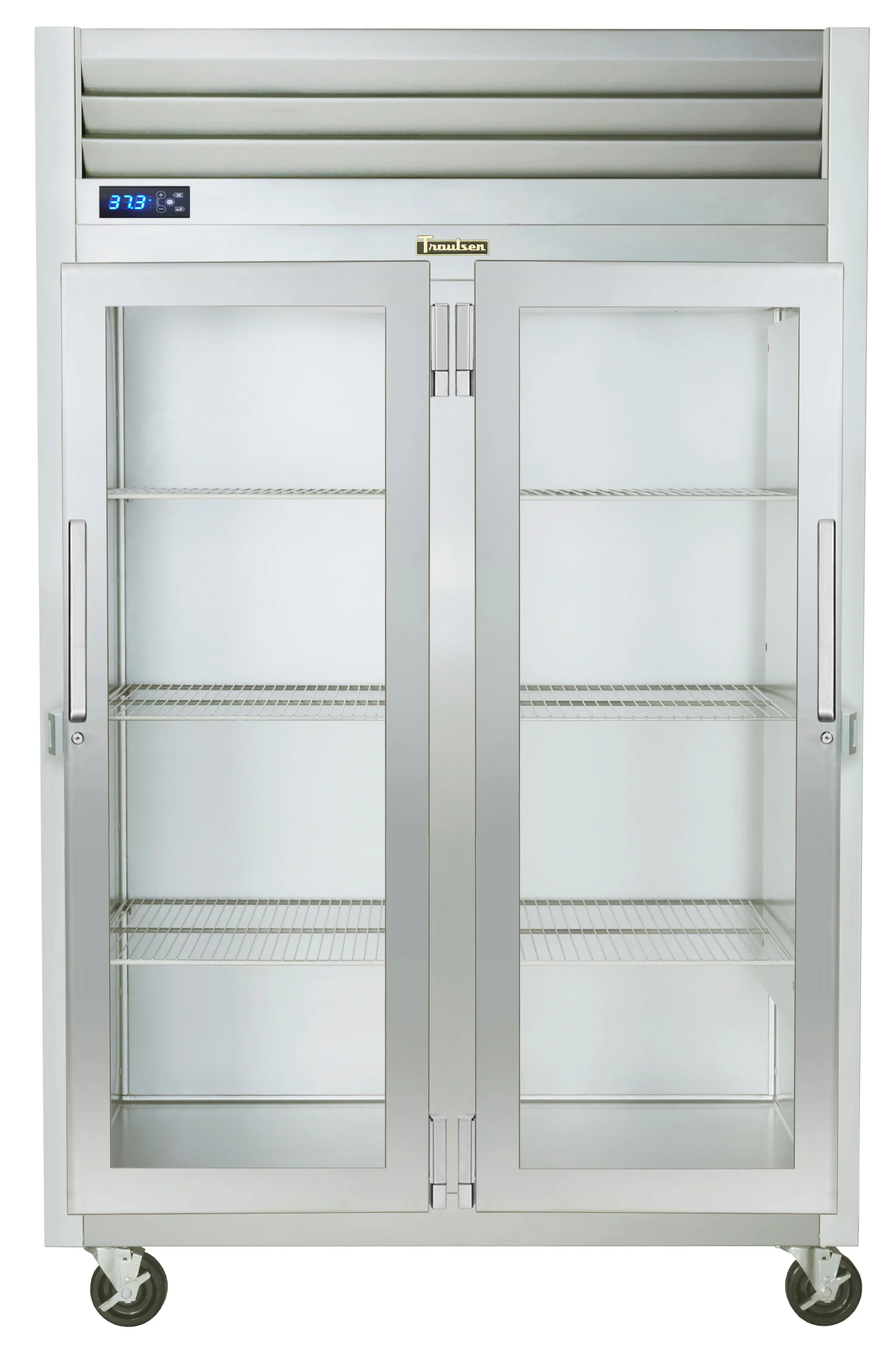 Traulsen G21011 2-Section Right/Left Hinged 2 Glass Door Reach-In Refrigerator 52" - 46 Cu. Ft.