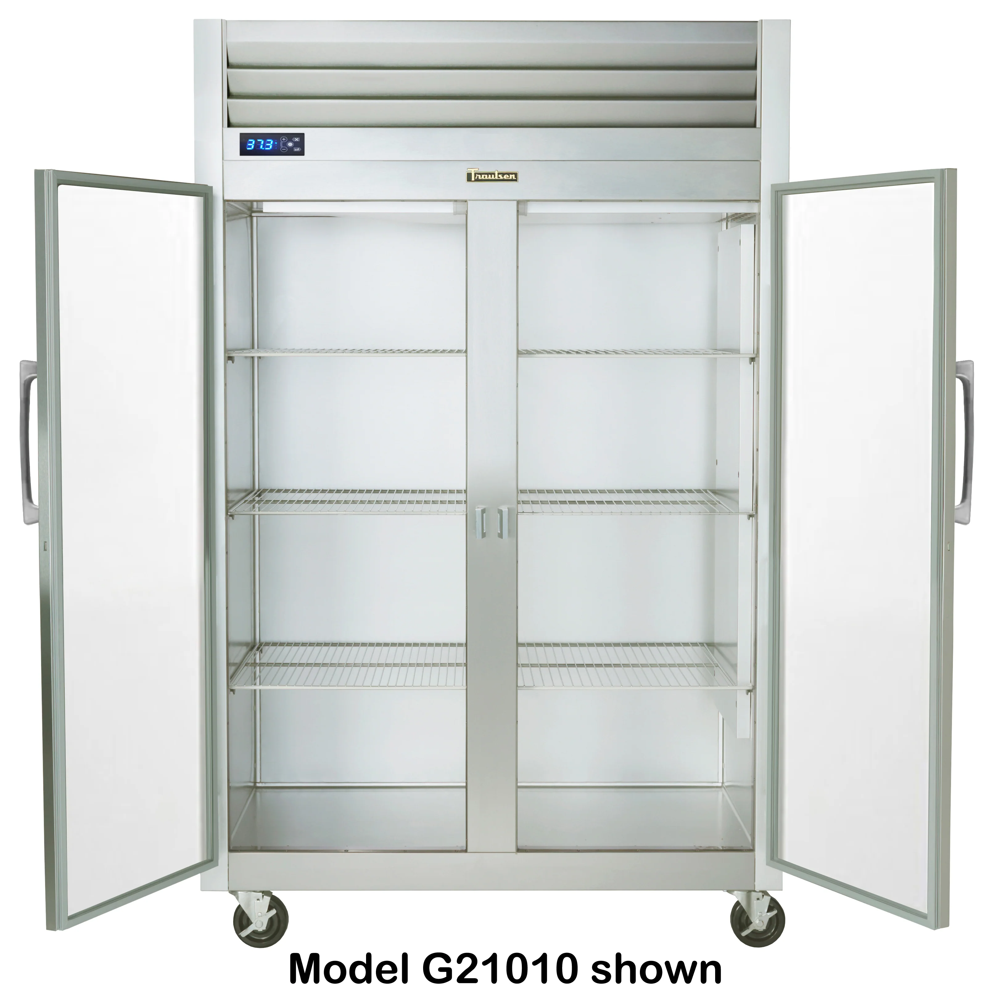 Traulsen G21012 2-Section Right/Right Hinged 2 Glass Door Reach-In Refrigerator 52" - 46 Cu. Ft. - Image 2