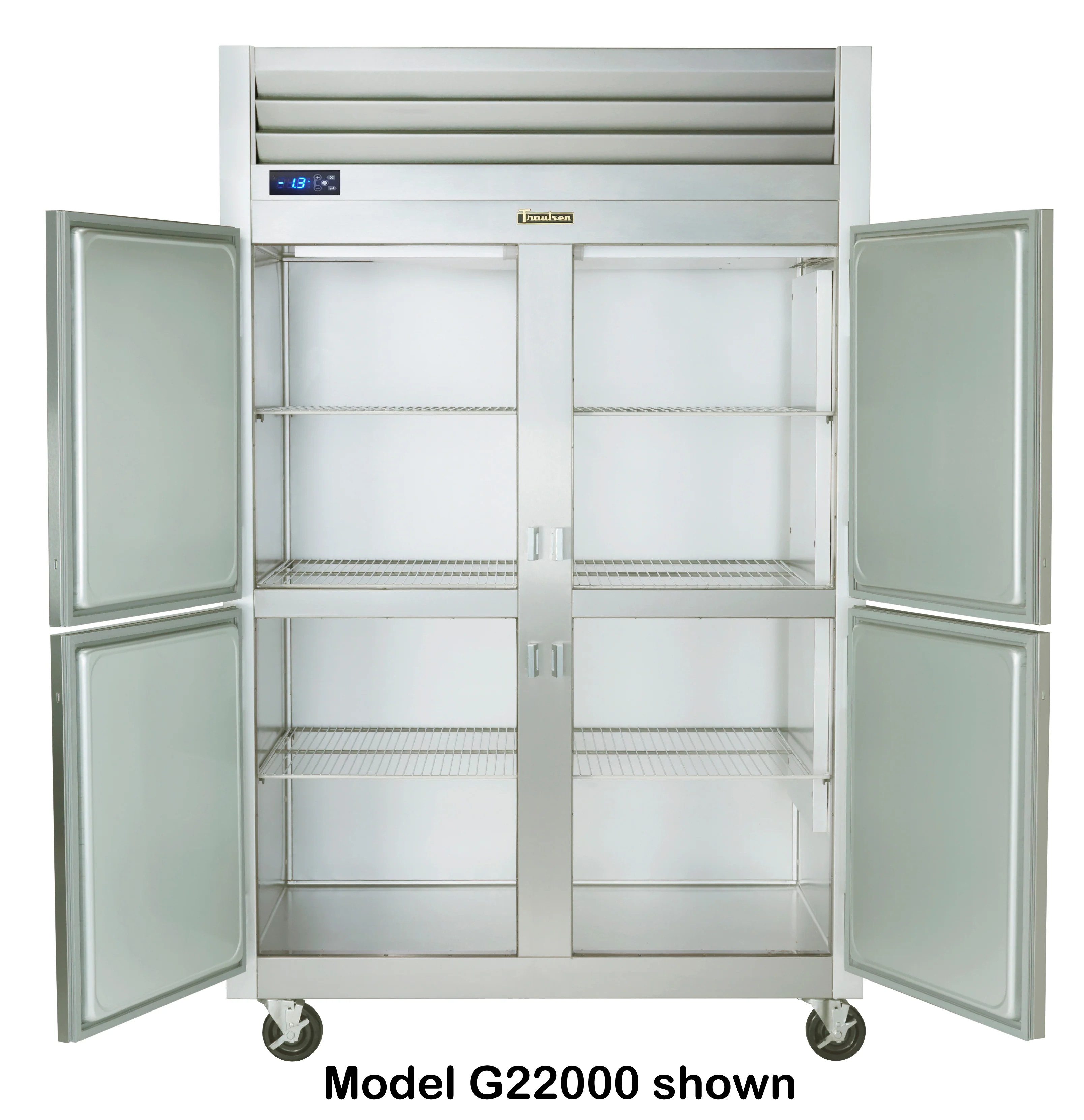 Traulsen G22002 2‑Section Reach‑In Freezer 52" 4 Solid Half Doors 46 Cu. Ft. – 115V - Image 2