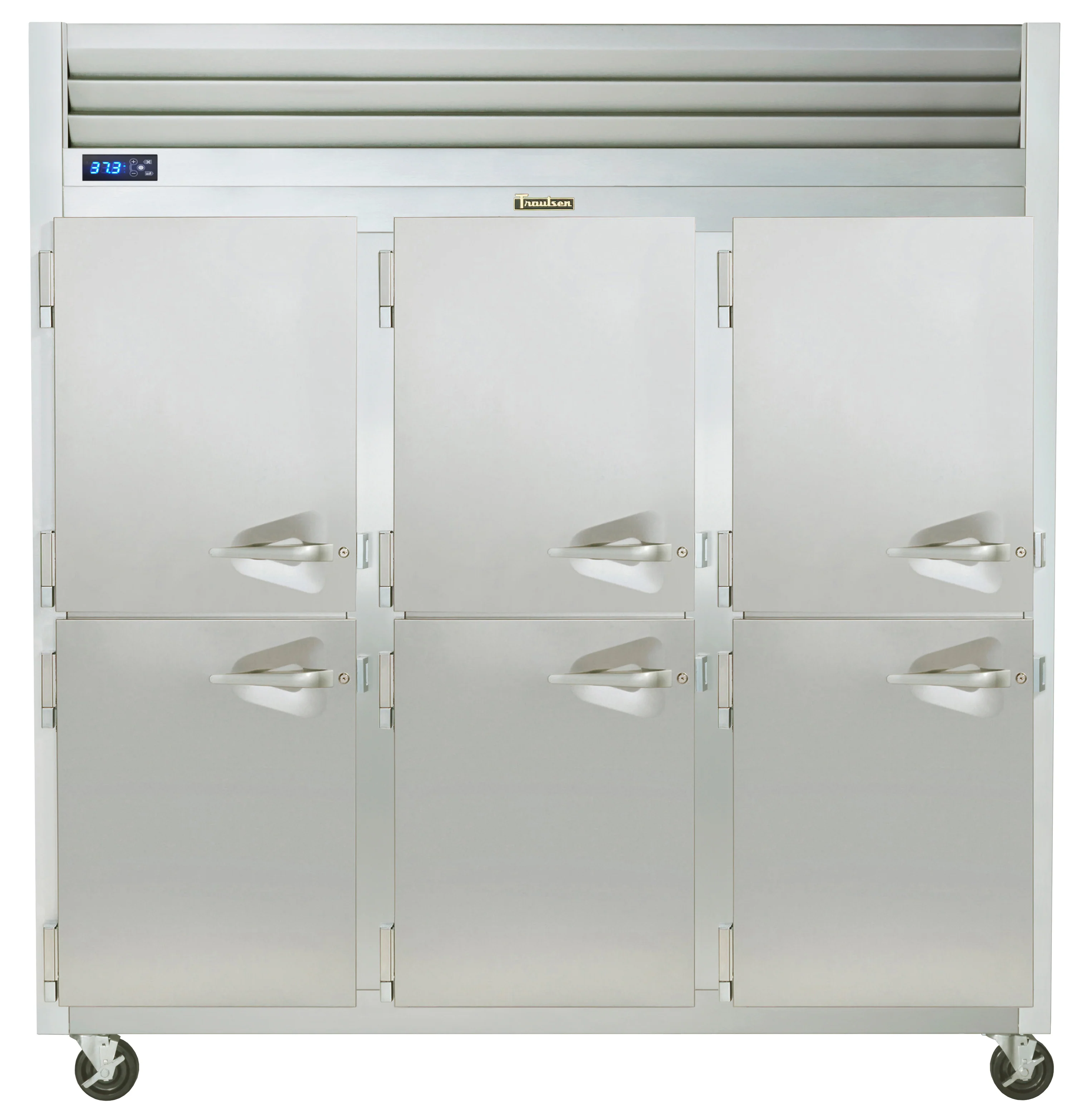 Traulsen G30003 3-Section Left/Left/Left Hinged 6 Solid Half Door Reach-In Refrigerator 76" - 69.1 Cu. Ft.