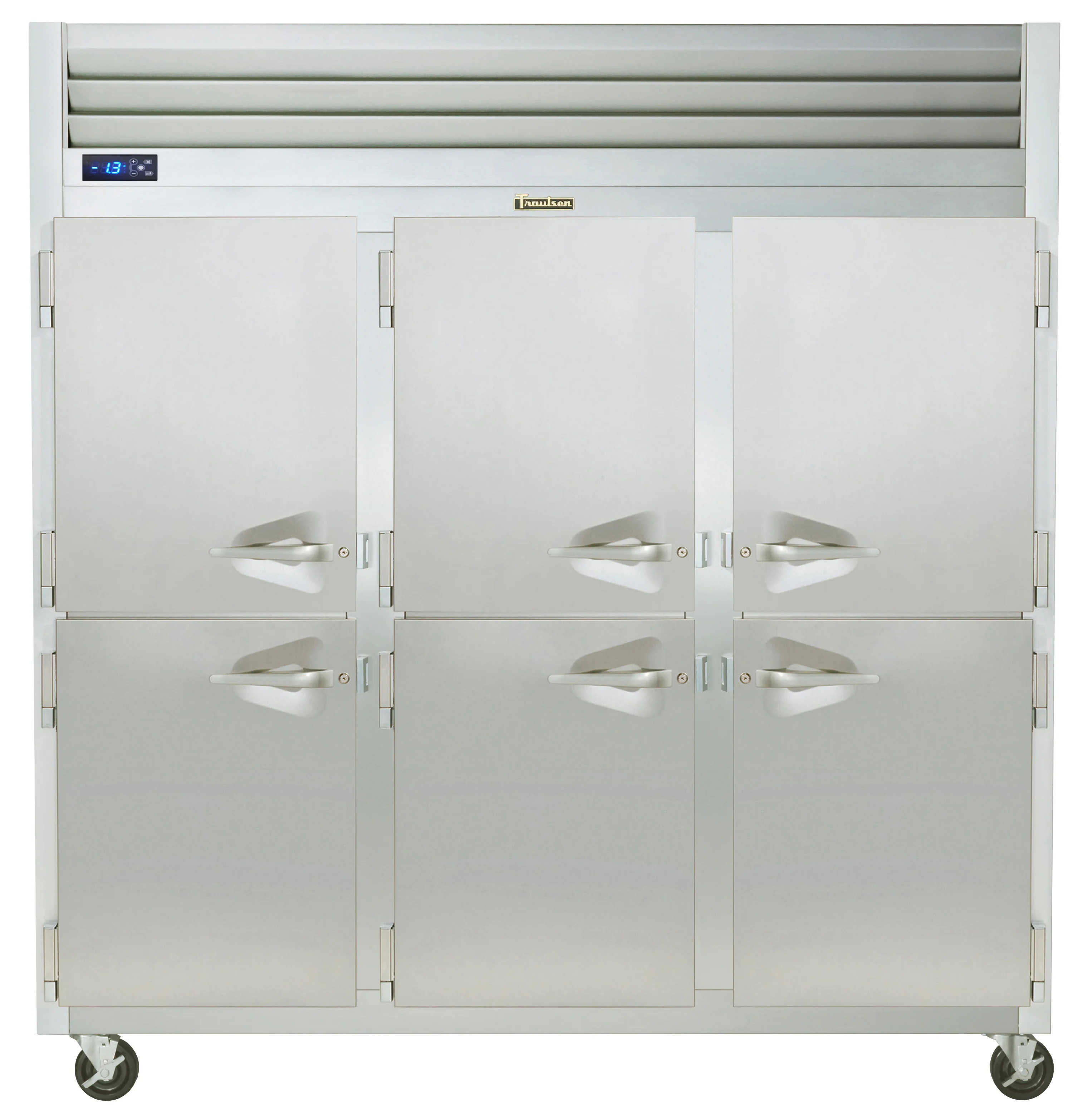 Traulsen G31001 3‑Section Reach‑In Storage Freezer 76" 6 Solid Half Doors 69.1 Cu. Ft. – 115V