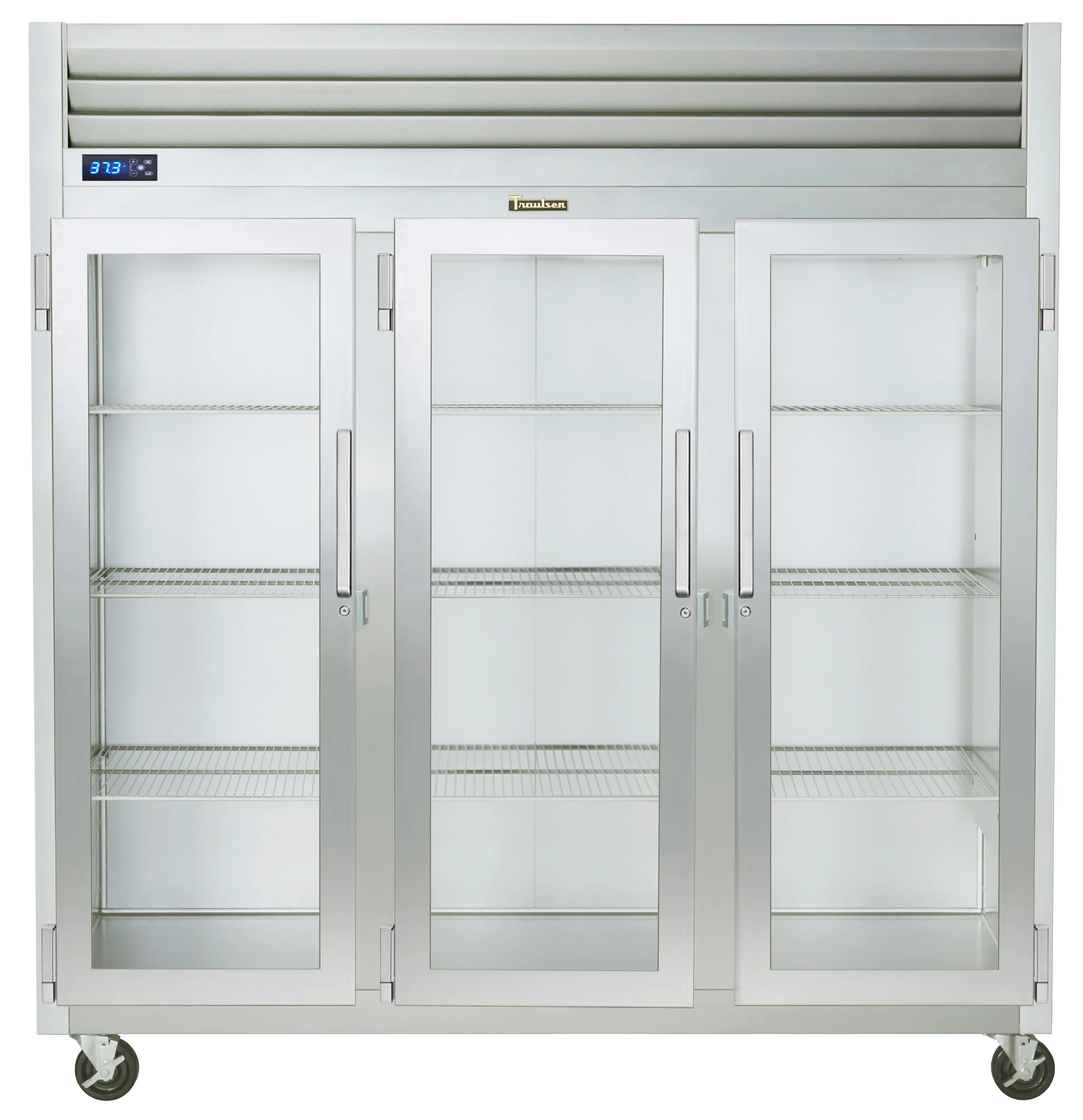 Traulsen G32011 3-Section Left/Left/Right Hinged 3 Glass Door Reach-In Refrigerator 76" - 69.1 Cu. Ft.