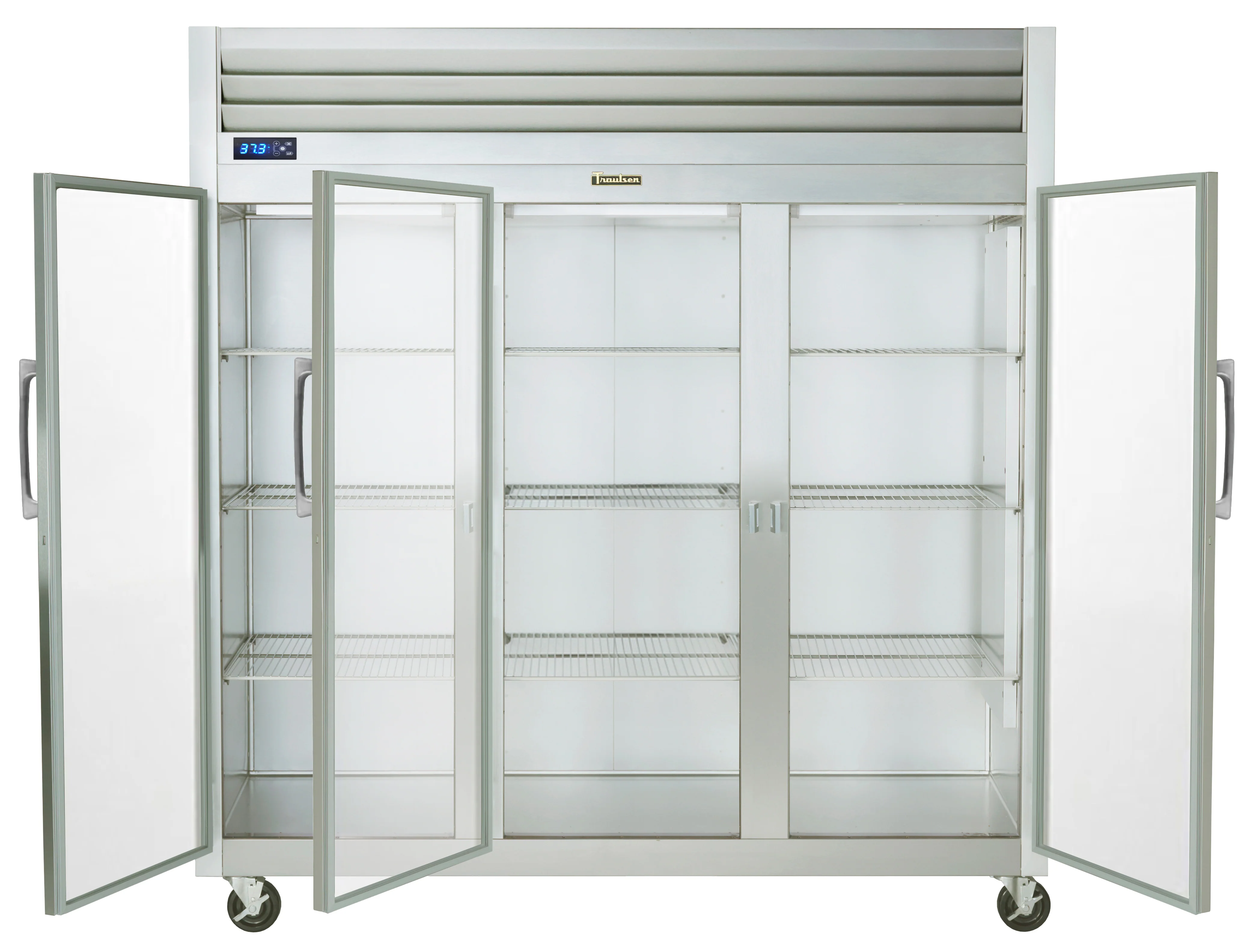 Traulsen G32011 3-Section Left/Left/Right Hinged 3 Glass Door Reach-In Refrigerator 76" - 69.1 Cu. Ft. - Image 2