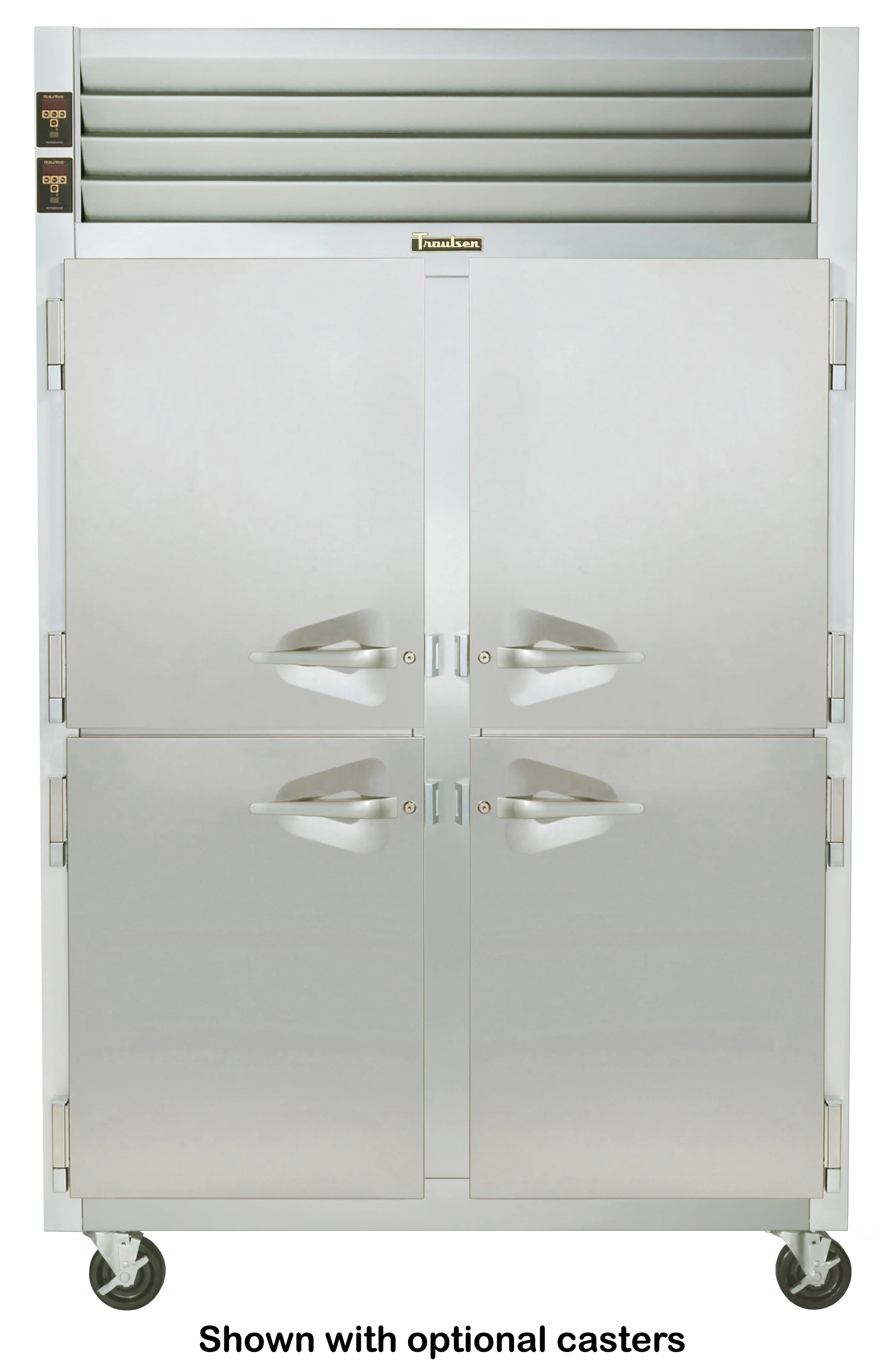 Traulsen RDT232NUT-HHS Spec-Line 2-Section 4 Solid Half Door Dual Temp Reach-In Refrigerator / Freezer 52" - 42.26 cu. ft. - Image 3