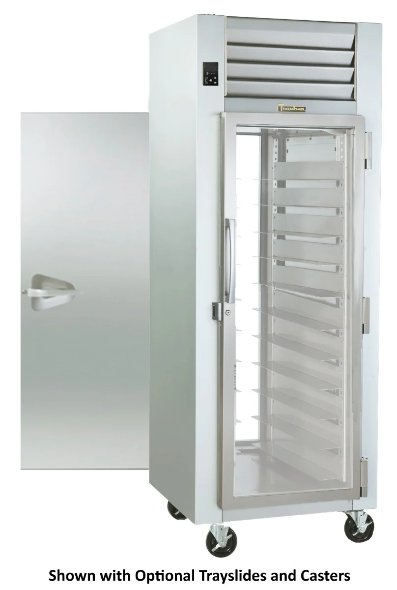 Traulsen RHT126WPUT-FHG Spec-Line 1-Section 1 Glass Door front / 1 Solid Door Rear Reach-In Pass-Thru Refrigerator 30" - 20.65 cu. ft. - 115v