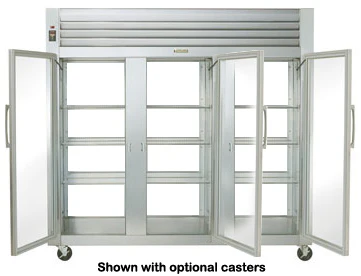 Traulsen RHT332NPUT-FHG Spec-Line 3-Section 3 Glass Door front / 3 Glass Door Rear Reach-In Pass-Thru Refrigerator 76" - 76.25 cu. ft. - 115v - Image 4