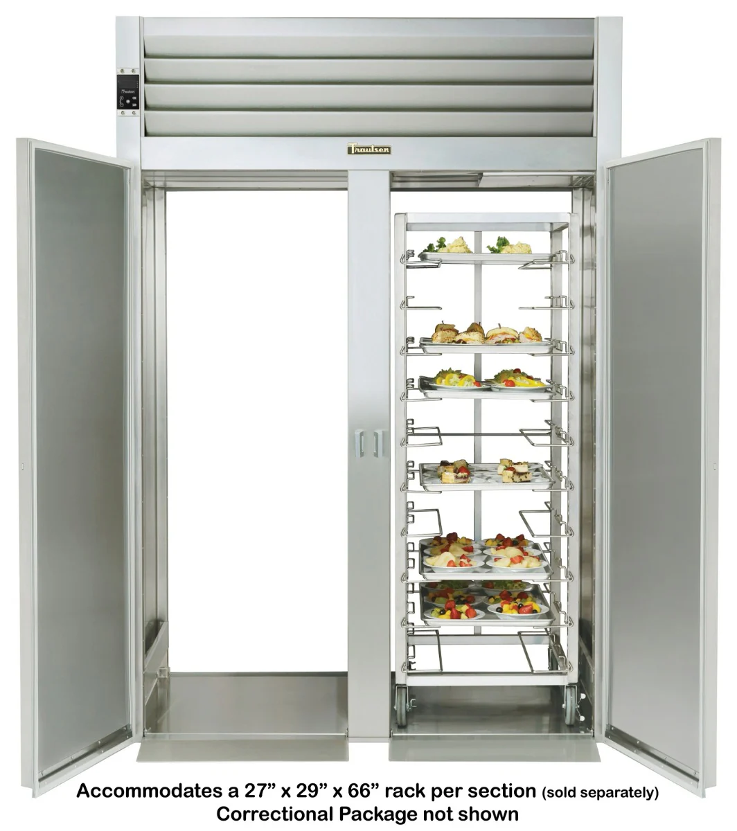 Traulsen RI232LP-COR01 2-Section 2 Solid Door Correctional Roll-Thru Heated Holding Cabinet 68" - Accepts 66"H Racks - 78.8 cu. ft. - 208-230/115v - Image 8