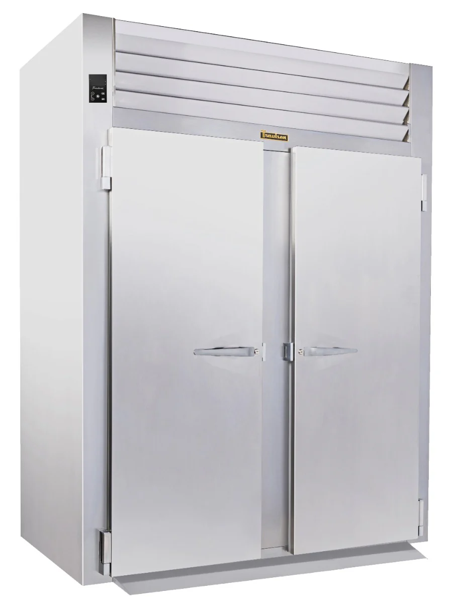 Traulsen RIF232HUT-FHS Spec-Line 2-Section 2 Solid Door Roll-In Freezer 68" - Accepts 72"H Racks - 79.46 cu. ft. - 208-230/115v