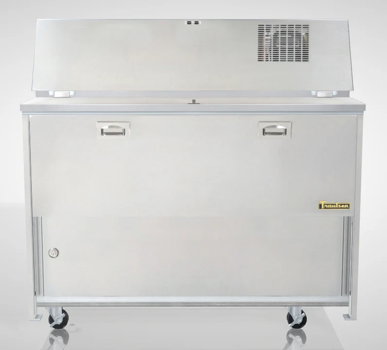 Traulsen RMC49S4 Single Sided School Milk Cooler 49" with 4" Casters - 12-Crate/cap - Image 4