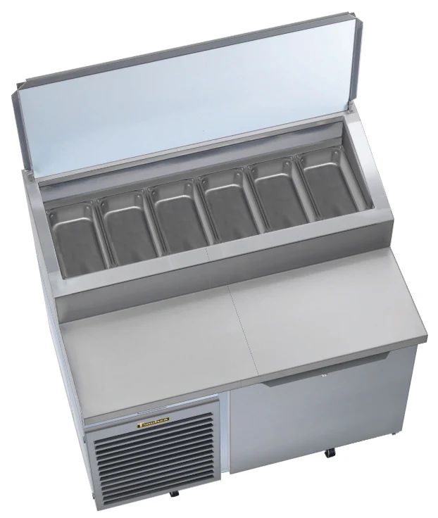Traulsen TS048HT Pizza Prep/Salad Refrigerated Counter One Door 48" - 115V - Image 5