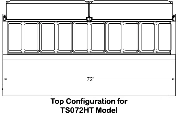 Traulsen TS072HT Pizza Prep/Salad Refrigerated Counter Two Door 72" - 115V - Image 3