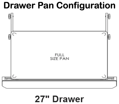 Traulsen UPT276-D 1-Section 2 Drawer Refrigerated Salad/Sandwich Prep Table with Roll-Top Lid 27" - Holds (6) 1/6 Size Pans - 7.7 cu. ft. - 115v - Image 3