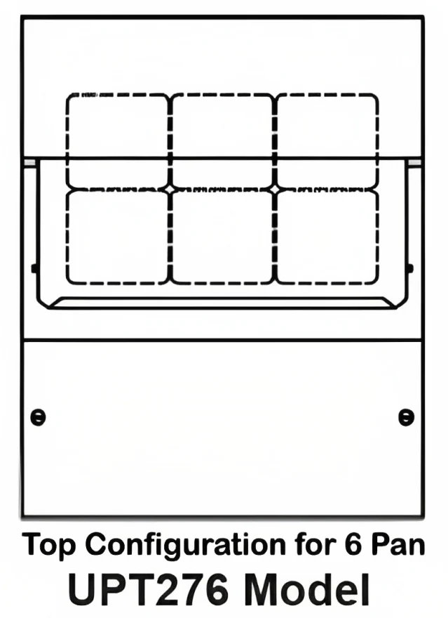 Traulsen UPT276-L-SB 1-Section 1 Left Hinged Door Refrigerated Salad/Sandwich Prep Table with Roll-Top Lid & Stainless Steel Back 27" - Holds (6) 1/6 Size Pans - 7.7 cu. ft. - 115v - Image 4