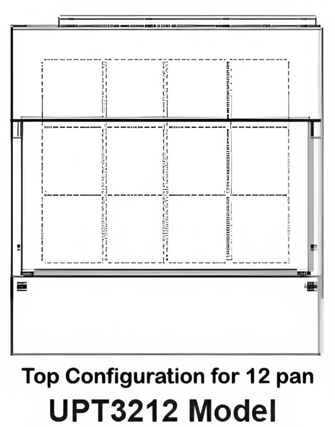 Traulsen UPT3212-D-SB 1-Section 2 Drawer Refrigerated Salad/Sandwich Prep Table with Roll-Top Lid & Stainless Steel Back 27" - Holds (12) 1/6 Size Pans - 9.3 cu. ft. - 115v - Image 5