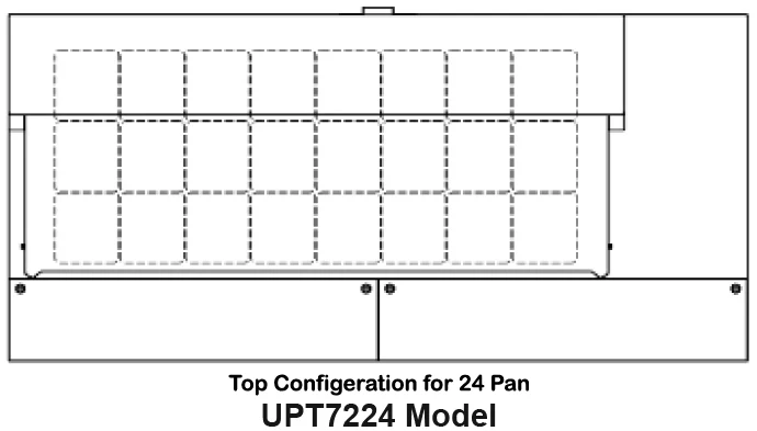 Traulsen UPT7224-LL 2-Section 2 Left/Left Hinged Door Refrigerated Salad/Sandwich Prep Table with Roll-Top Lid 72" - Holds (24) 1/6 Size Pans - 24.5 cu. ft. - 115v - Image 2