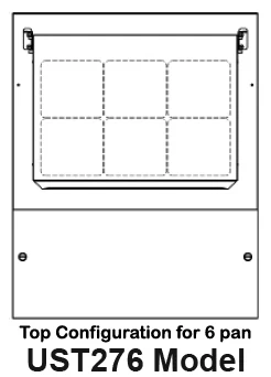 Traulsen UST276-R 1-Section Right Hinged 1 Door Refrigerated Salad/Sandwich Prep Table with Low Profile Flat Lid 27" - Holds (6) 1/6 Size Pans - 7.7 cu. ft. - 115v - Image 2