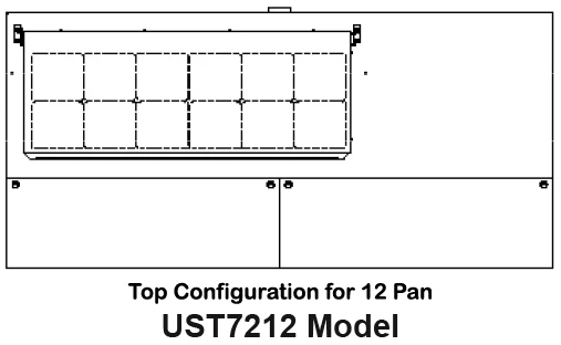 Traulsen UST7212-RR-SB 2-Section Right/Right Hinged 2 Door Refrigerated Salad/Sandwich Prep Table with Low Profile Flat Lid & Stainless Steel Back 72" - Holds (12) 1/6 Size Pans - 20 cu. ft. - 115v - Image 5