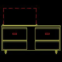 Traulsen UST7218-DD 2-Section 4 Drawer Refrigerated Salad/Sandwich Prep Table with Low Profile Flat Lid 72" - Holds (18) 1/6 Size Pans - 20 cu. ft. - 115v - Image 4