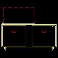 Traulsen UST7218-LL-SB 2-Section Left/Left Hinged 2 Door Refrigerated Salad/Sandwich Prep Table with Low Profile Flat Lid & Stainless Steel Back 72" - Holds (18) 1/6 Size Pans - 20 cu. ft. - 115v - Image 2