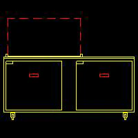 Traulsen UST7218-RR-SB 2-Section Right/Right Hinged 2 Door Refrigerated Salad/Sandwich Prep Table with Low Profile Flat Lid & Stainless Steel Back 72" - Holds (18) 1/6 Size Pans - 20 cu. ft. - 115v - Image 3