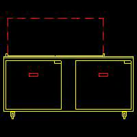 Traulsen UST7224-LL-SB 2-Section Left/Left Hinged 2 Door Refrigerated Salad/Sandwich Prep Table with Low Profile Flat Lid & Stainless Steel Back 72" - Holds (24) 1/6 Size Pans - 20 cu. ft. - 115v - Image 4