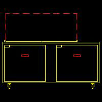 Traulsen UST7224-RR-SB 2-Section Right/Right Hinged 2 Door Refrigerated Salad/Sandwich Prep Table with Low Profile Flat Lid & Stainless Steel Back 72" - Holds (24) 1/6 Size Pans - 20 cu. ft. - 115v - Image 3