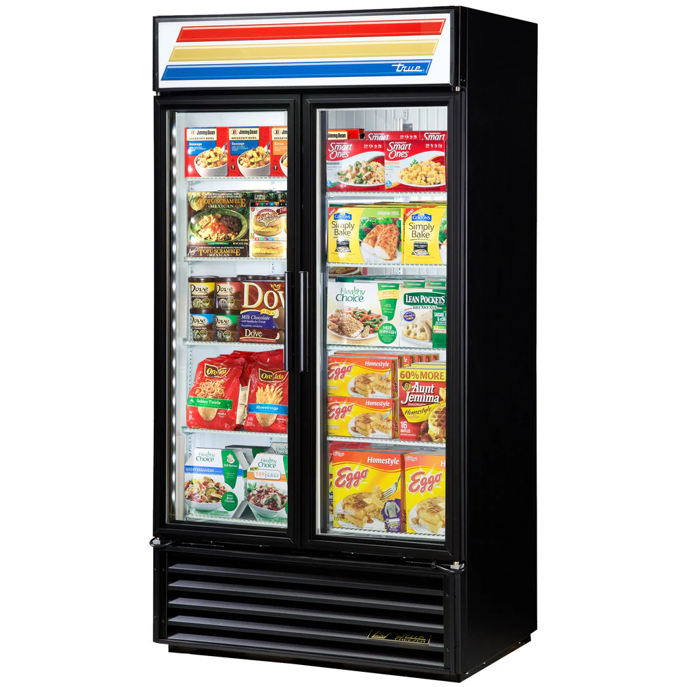 True GDM-35F-HC~TSL01 White 2 Glass Swing Door Merchandiser Freezer 39-1/2" - 35 cu. ft.- 115v - Image 2