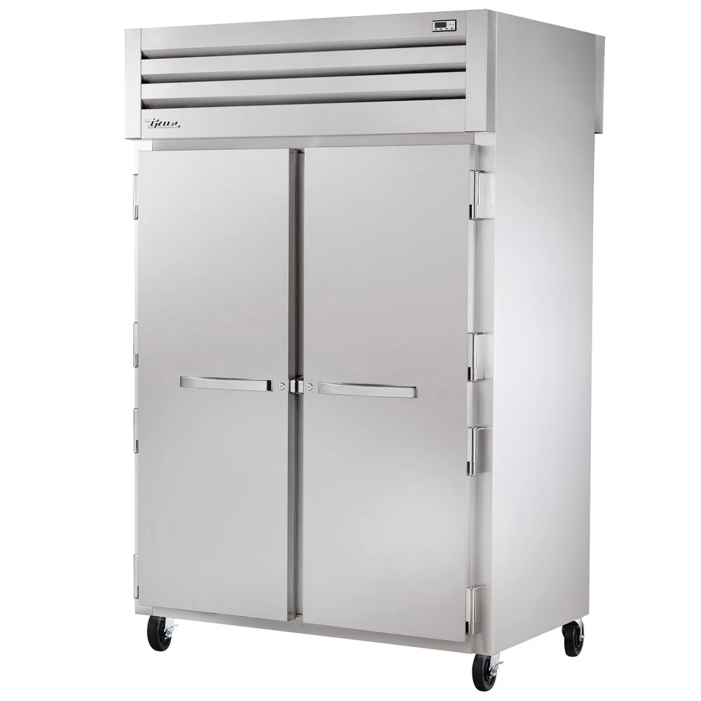 True STA2RPT-2S-2G-HC Spec Series 2-Section 2 Solid Door Front / 2 Glass Door Rear Pass-Thru Refrigerator 52" - 56 cu. ft. - 115v
