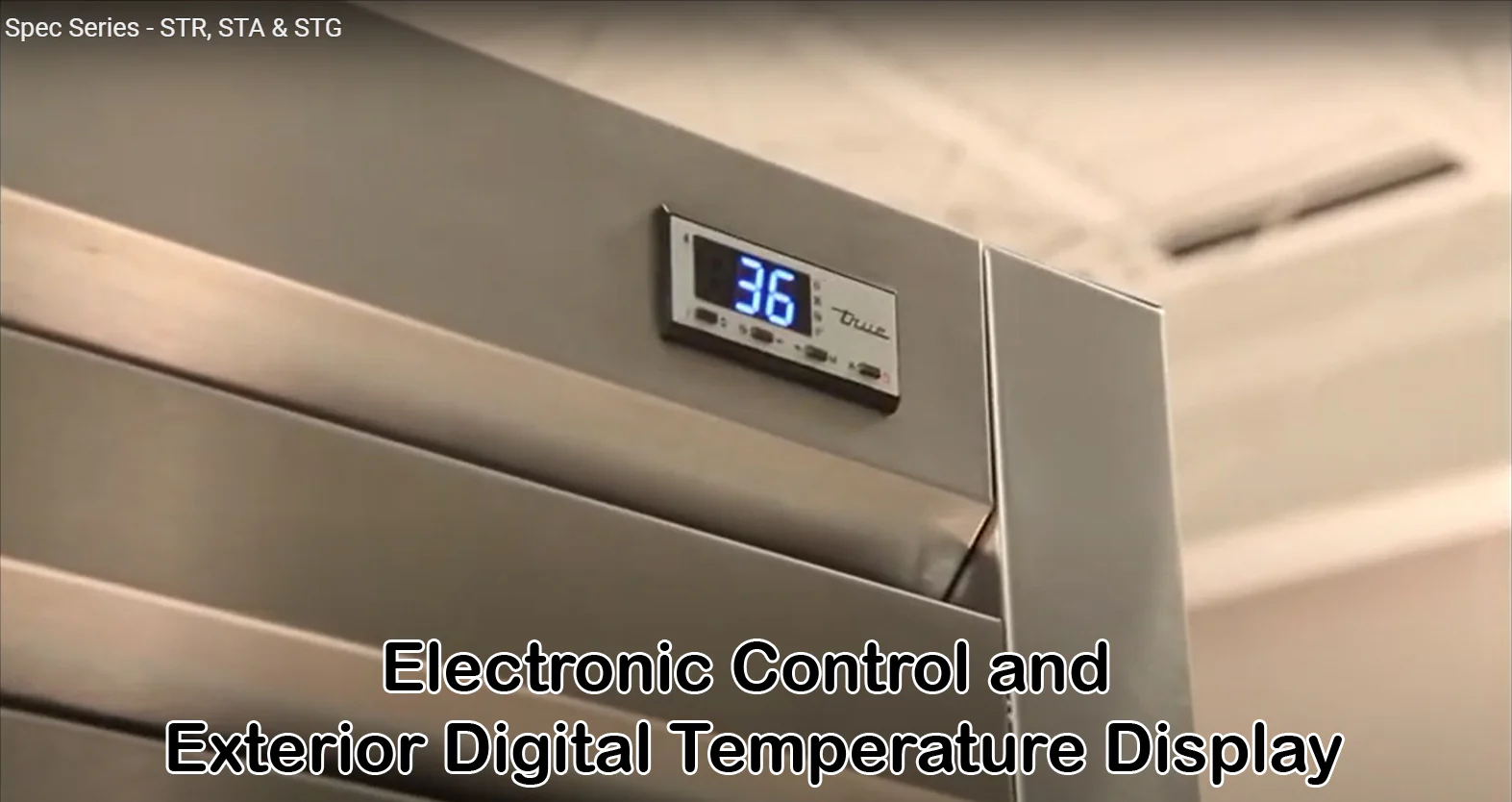 True STR1DT-2HS-HC Spec Series 1-Section 2 Solid Half Door Dual Temp Reach-In Refrigerator / Freezer 27" - 115v - Image 6