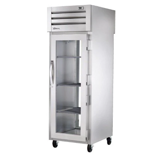 True STR1RPT-1G-1G-HC Spec Series 1-Section Glass Door Front / Glass Door Rear Pass-Thru Refrigerator 27" - 31 cu. ft. - 115v