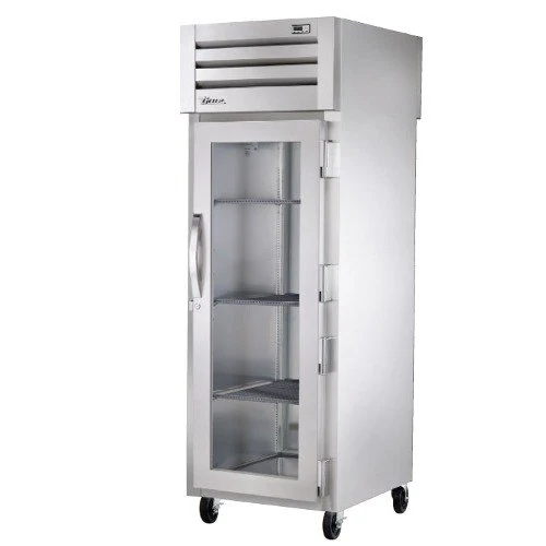 True STR1RPT-1G-1S-HC Spec Series 1-Section Glass Door Front / Solid Door Rear Pass-Thru Refrigerator 27" - 31 cu. ft. - 115v