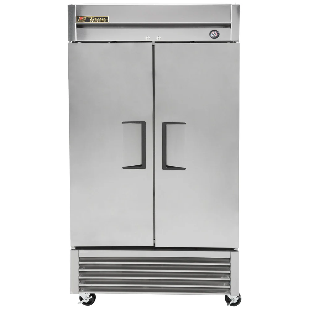 True T-35F-HC 2-Section Reach-In Freezer ā 40ā³ | 35 Cu. Ft. | 2 Solid Doors | 115V