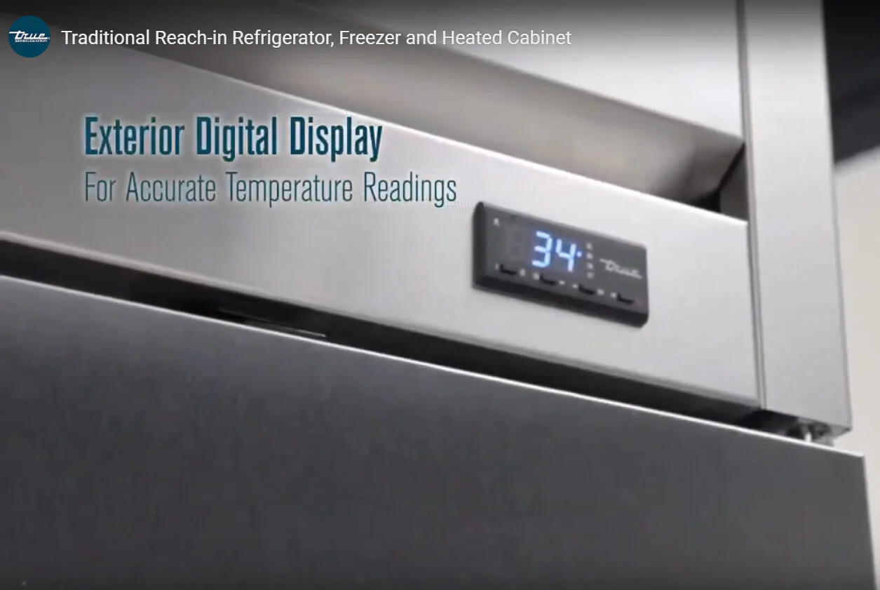True T-49DT-HC 2-Section Solid Door Dual Temp Reach-In Refrigerator / Freezer 55" ā 115V - Image 3