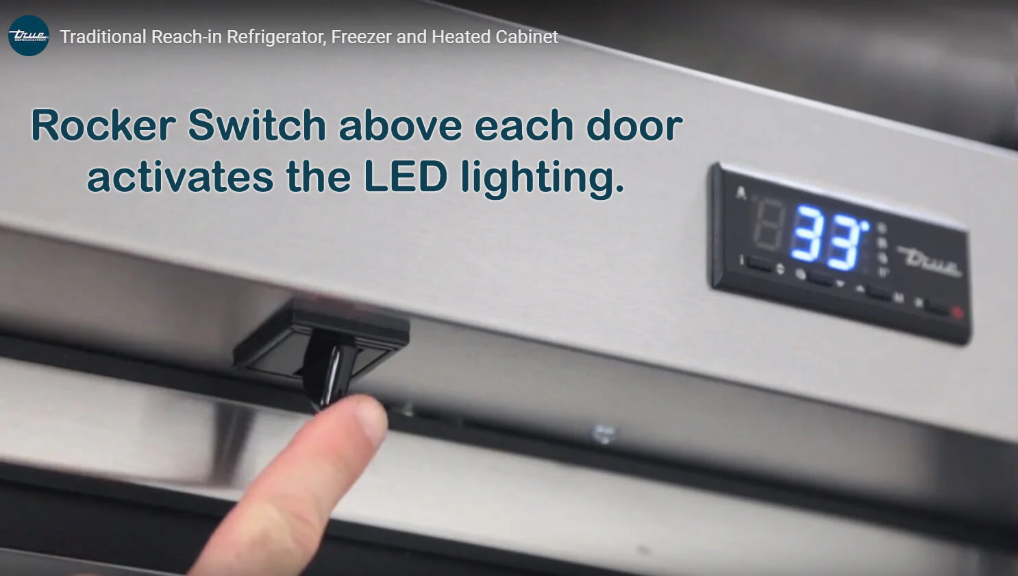 True T-49DT-HC 2-Section Solid Door Dual Temp Reach-In Refrigerator / Freezer 55" ā 115V - Image 8