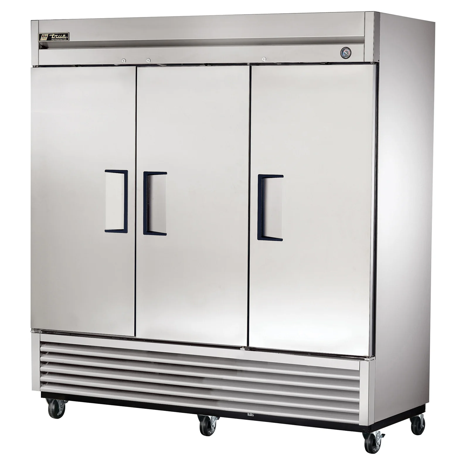 True T-72-HC 3-Section Left/Right/Right Hinged 3 Solid Swing Door Reach-In Refrigerator 78" - 72 cu. ft. - 115v