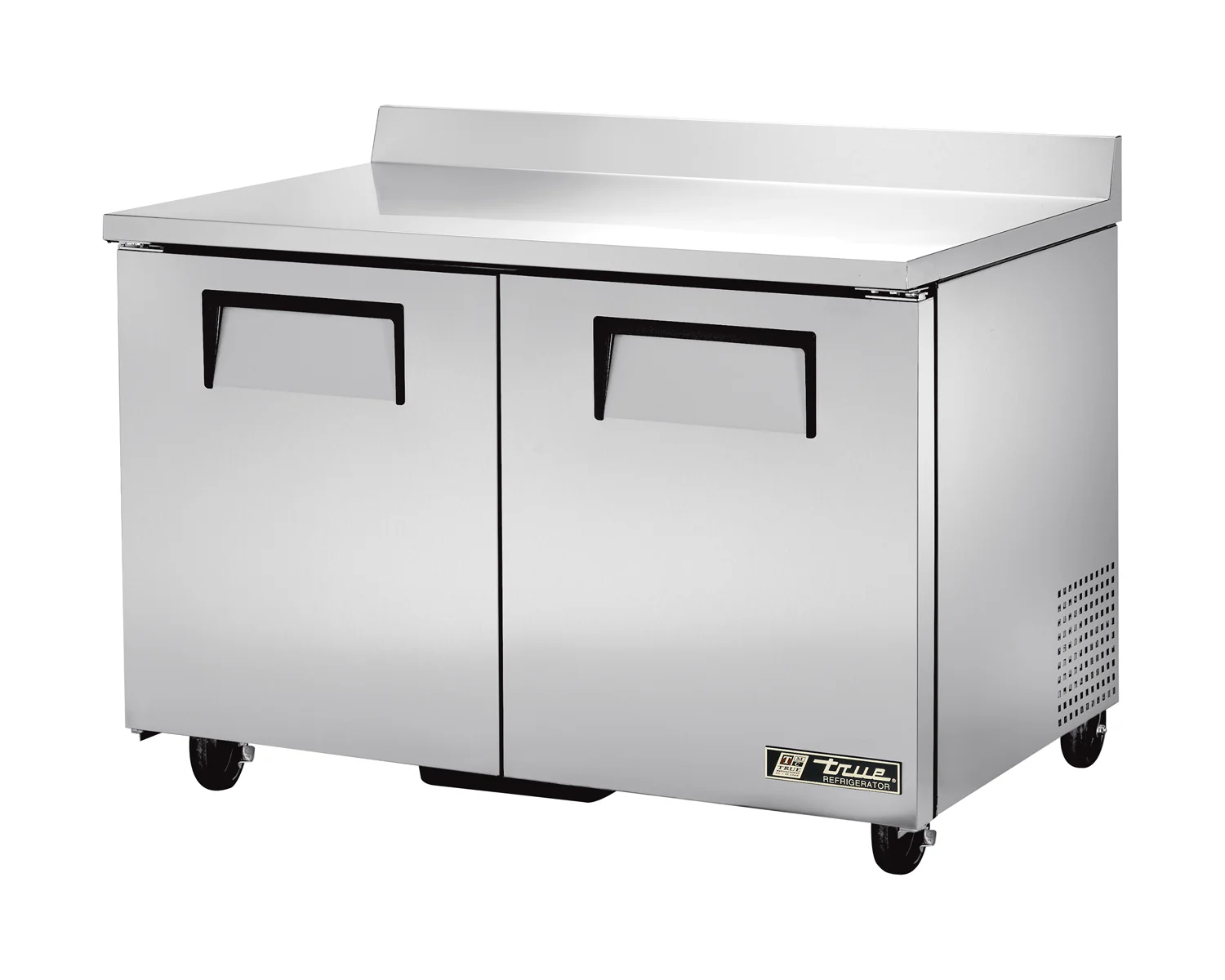 True TWT-48-HC 2-Section 2 Solid Door Worktop Refrigerator 48" - 115v