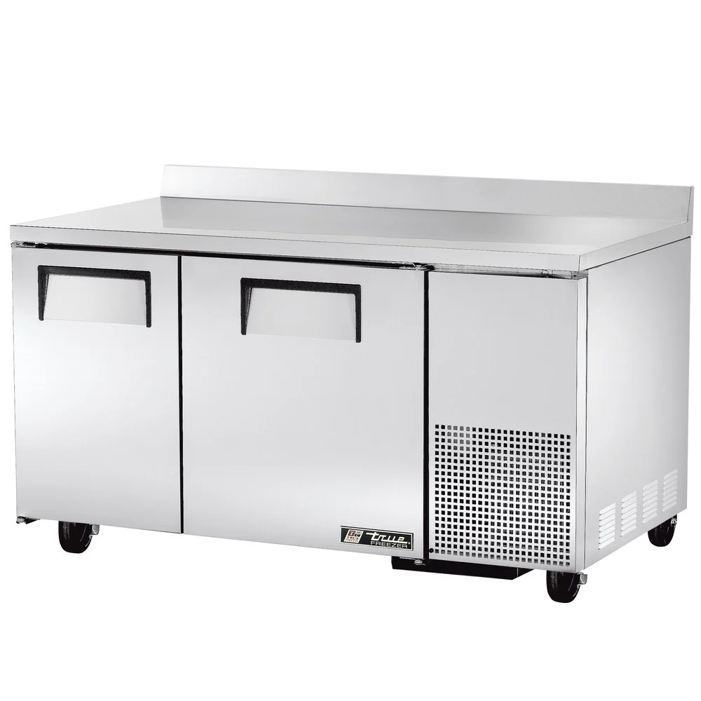 True TWT-60-32F-HC 2-Section 2 Solid Door Extra Deep Worktop Freezer 60" - 115v