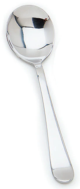 Update International DU-702 Duke Stainless Steel Extra Heavy Weight Bouillon Spoon 6-1/4"- 12/Box