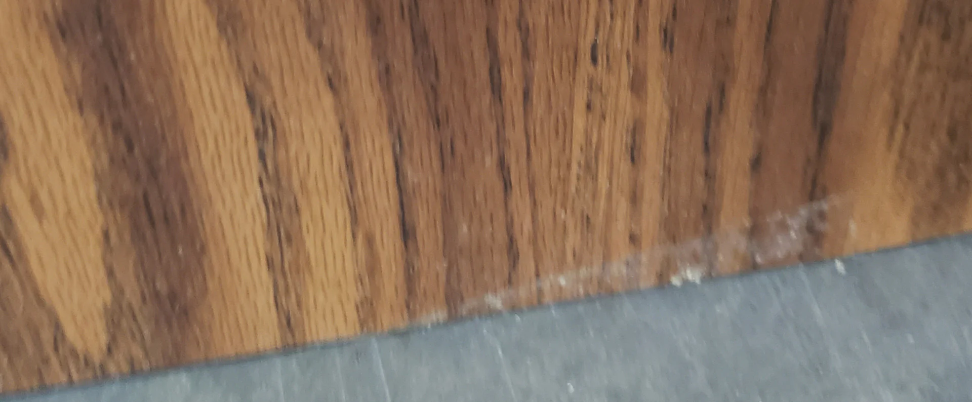 Used Restaurant Equipment - AAA Furniture TT2460 Laminate Table Top 24" x 60" - Walnut with Black T-Mold Edge - Image 4